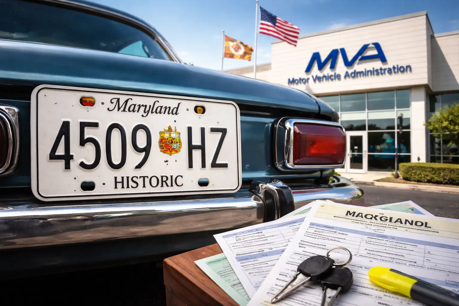 Maryland historic vehicle tag rule change affecting registration renewals