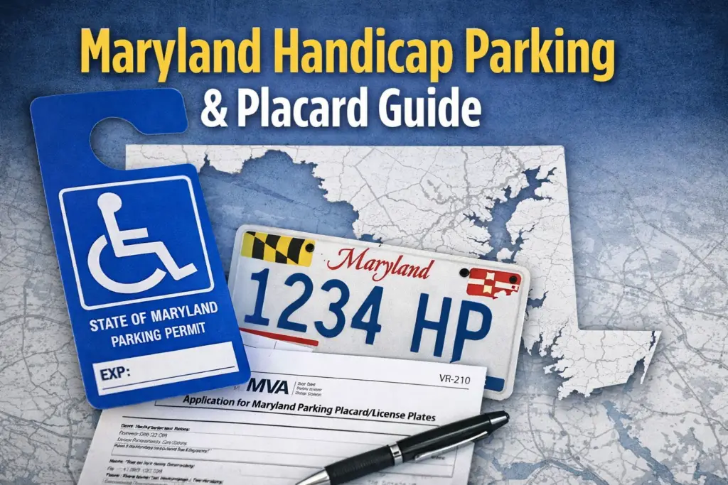 Maryland handicap parking placard and license plate application guide