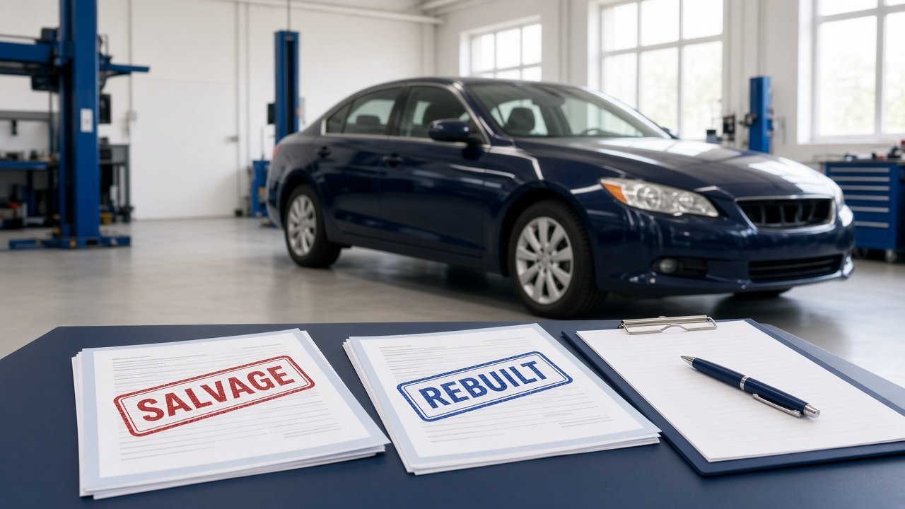 Salvage and rebuilt title processing in Maryland