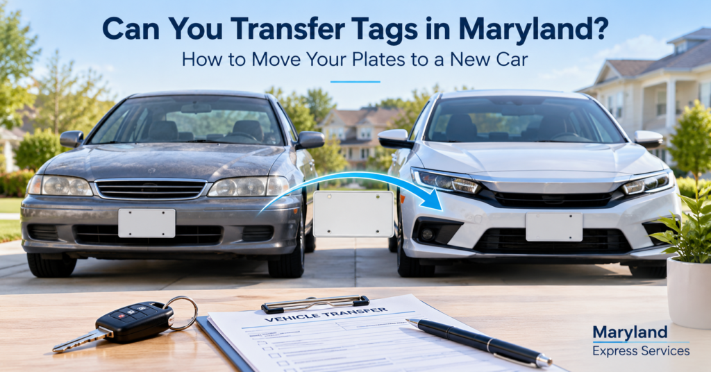 transfer-tags-owner-image - marylandexpressservices.com Transferring Maryland license plates from an old car to a new car